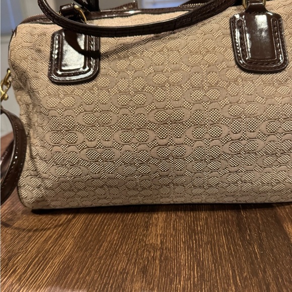 Coach Signature C Oxford Satchel Handbag Purse - Picture 4 of 13